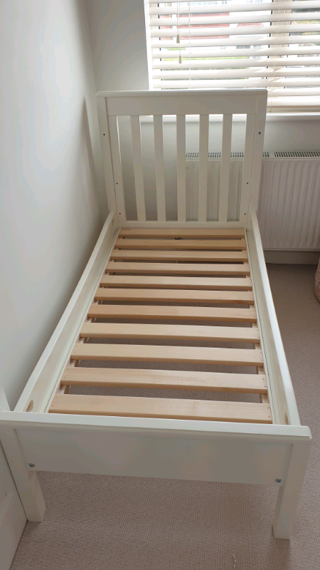 little white company cot bed